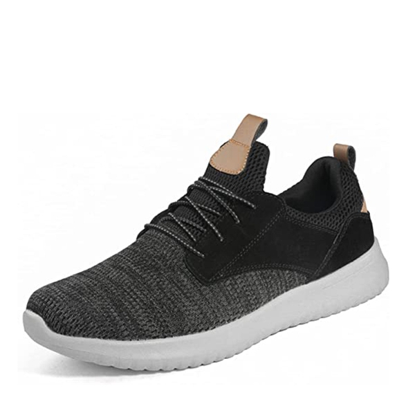 Men's Casual Lightweight Walking Shoes - BLACK GREY -  0